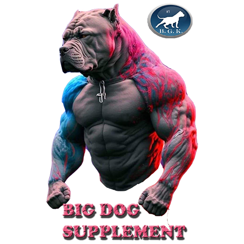 BGK's Big Dog Supplements, formulated for XL American Bullies and XXL Pitbulls
